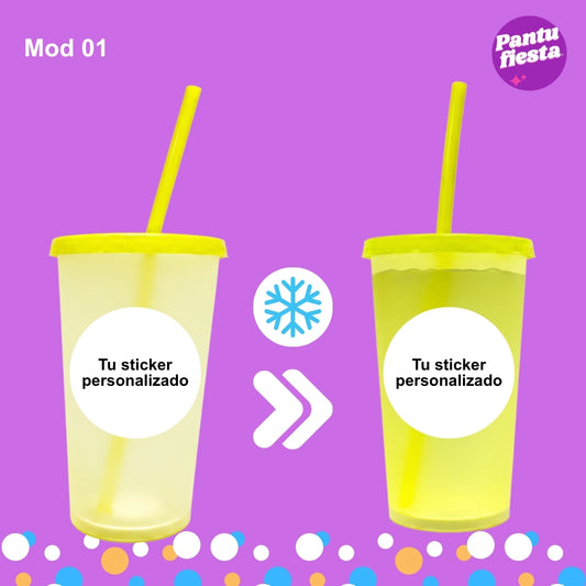 Vaso mágico amarillo