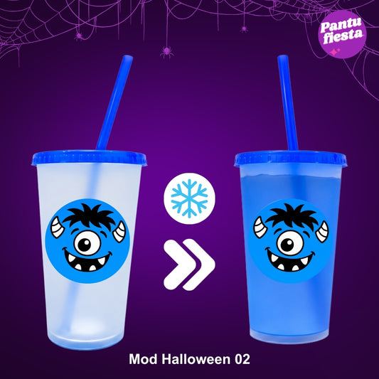 Vaso mágico azul para Halloween