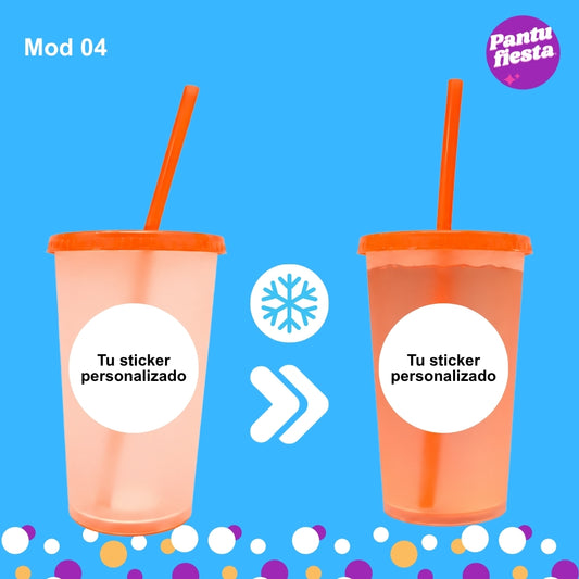Vaso mágico naranja