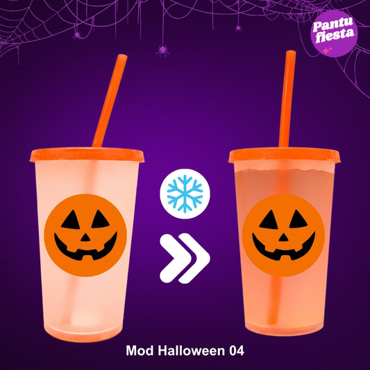 Vaso mágico naranja para Halloween