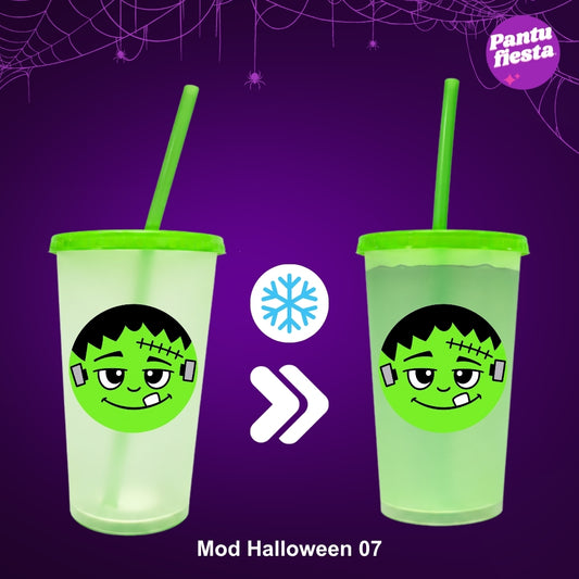 Vaso mágico verde para Halloween