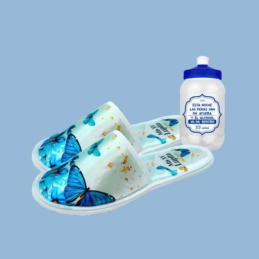 Kit PC mariposas azules