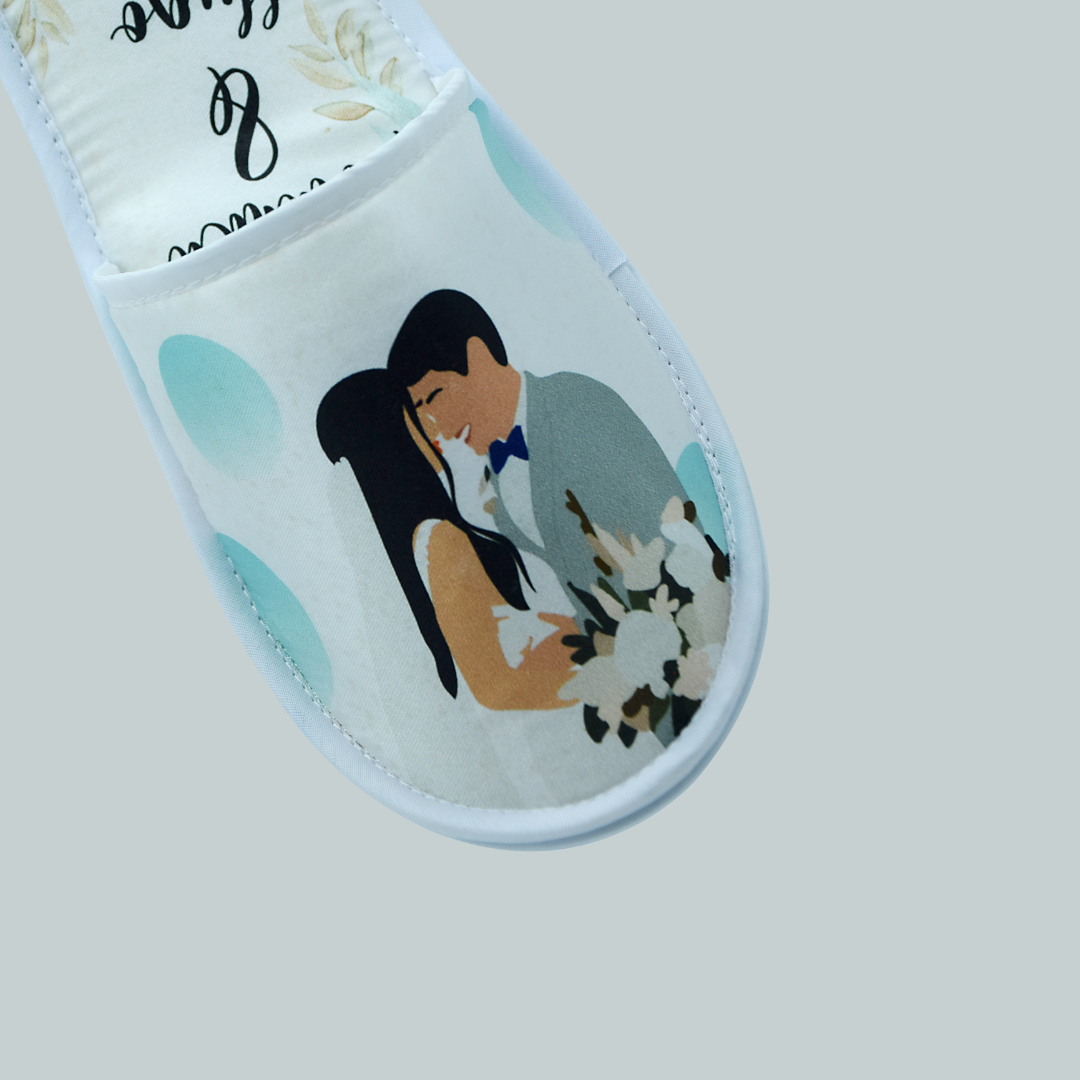 Pantuflas boda novios