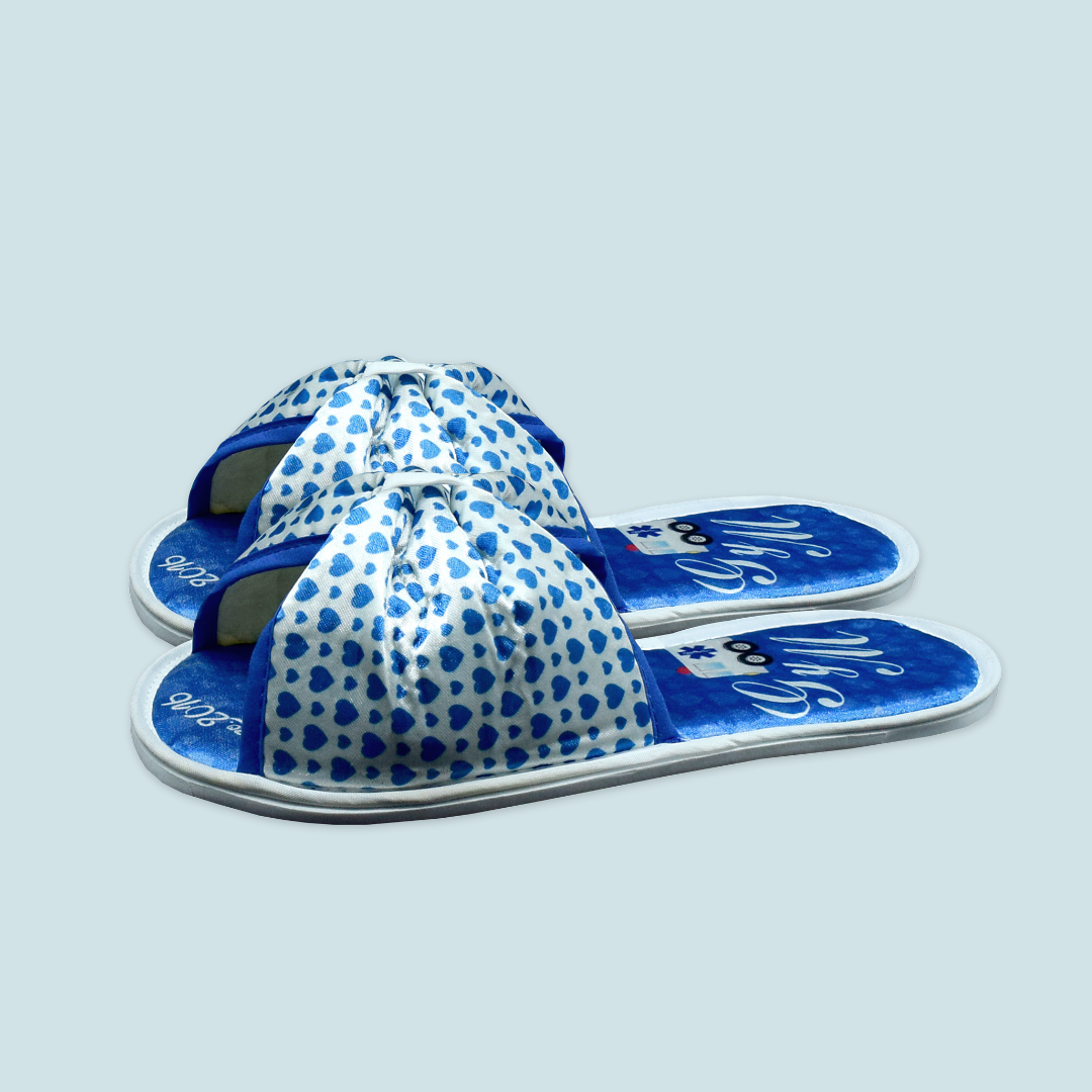 Pantuflas Boda abierta azul doctores