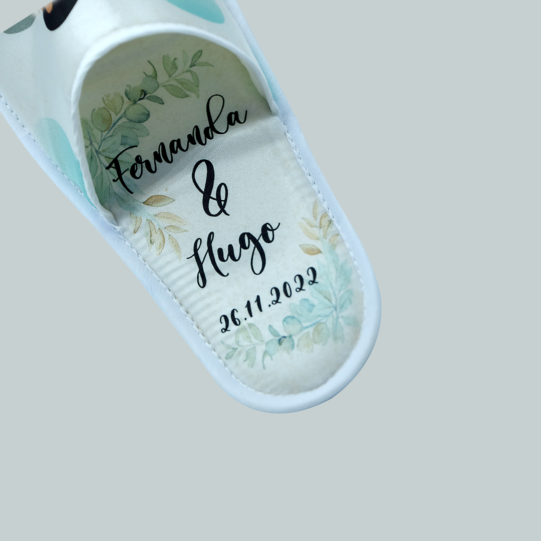 Pantuflas boda novios